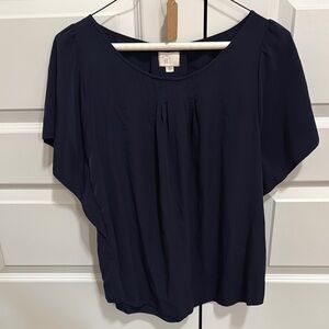 9-h15 STCL Blue Dolman Sleeve Blouse